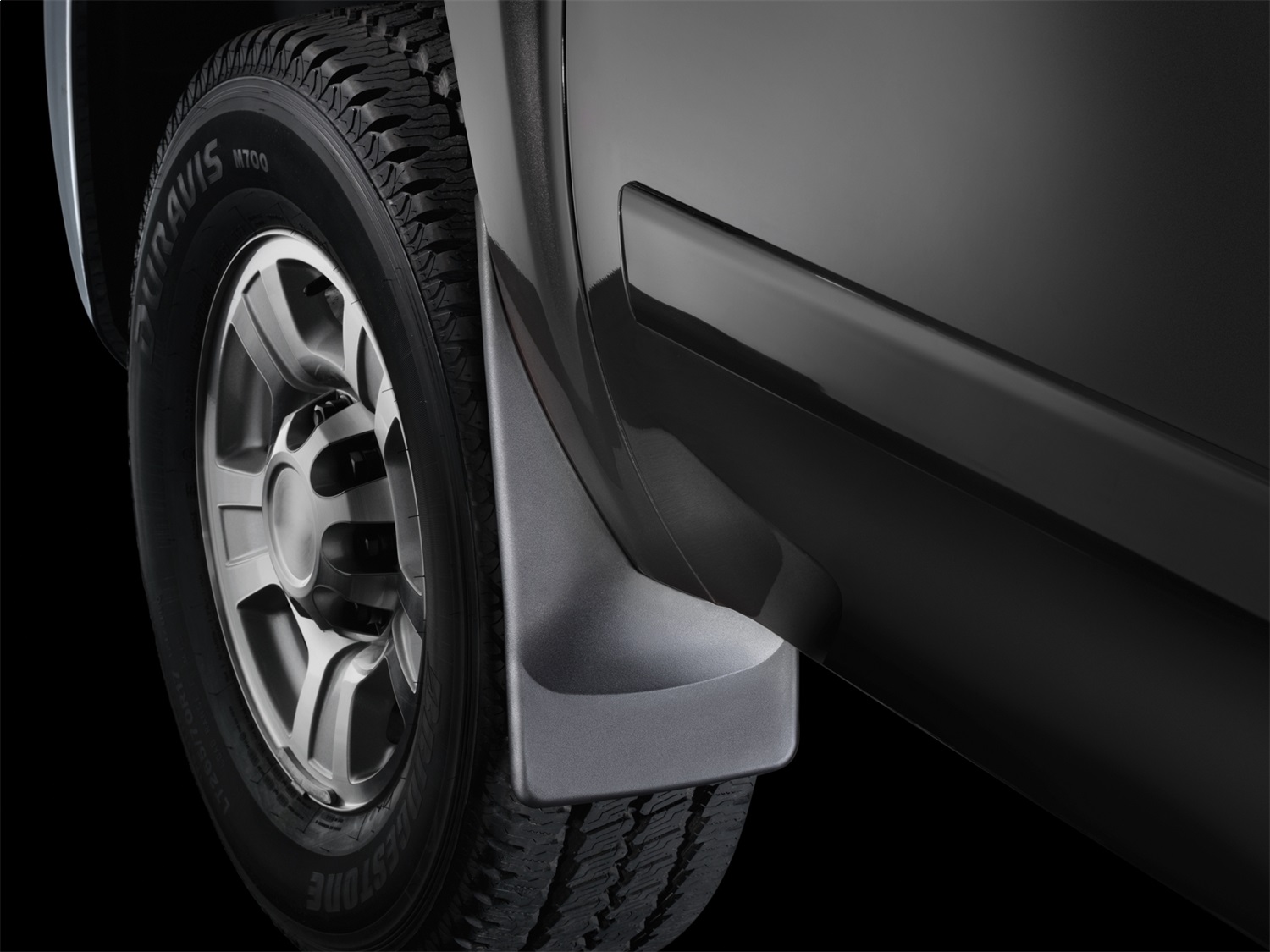 WeatherTech MudFlap No-Drill DigitalFit; Black 110010 thumbnail 1