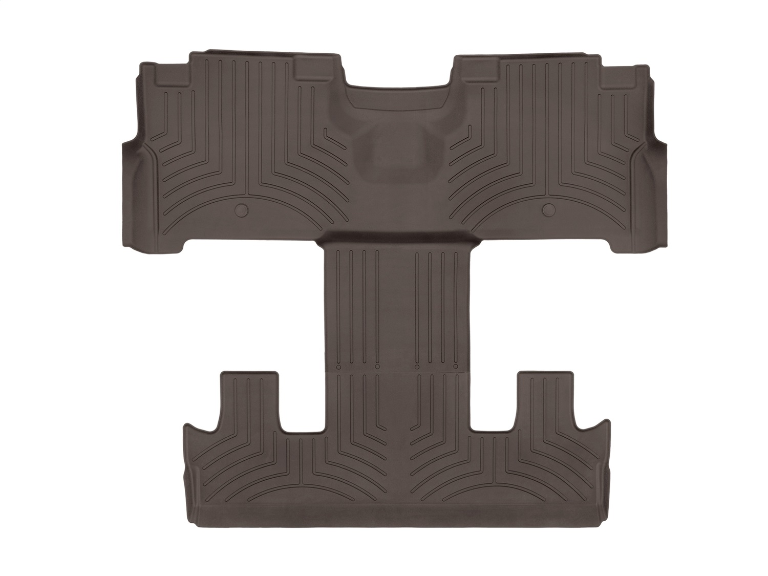 WeatherTech FloorLinerTM HP; Cocoa; Rear and Third Row 4712955IM thumbnail 0