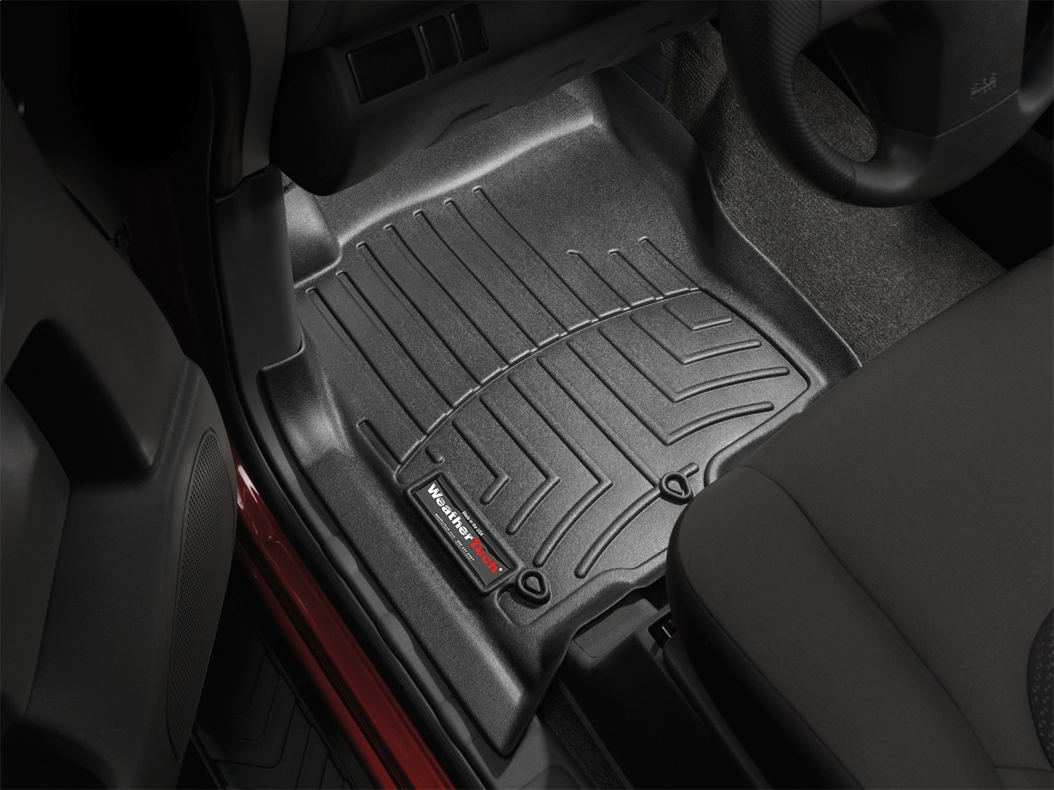 WeatherTech FloorLinerTM DigitalFit; Black; Front 441801 thumbnail 0