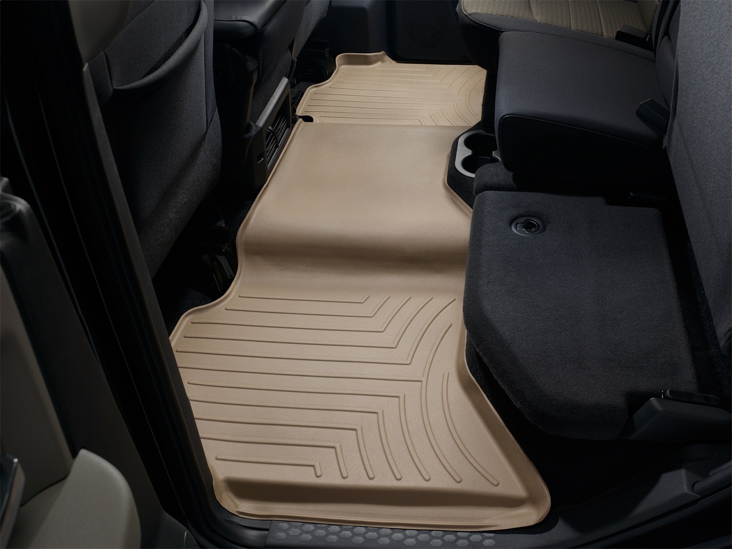 WeatherTech FloorLinerTM DigitalFit; Tan; Rear 452163 thumbnail 0