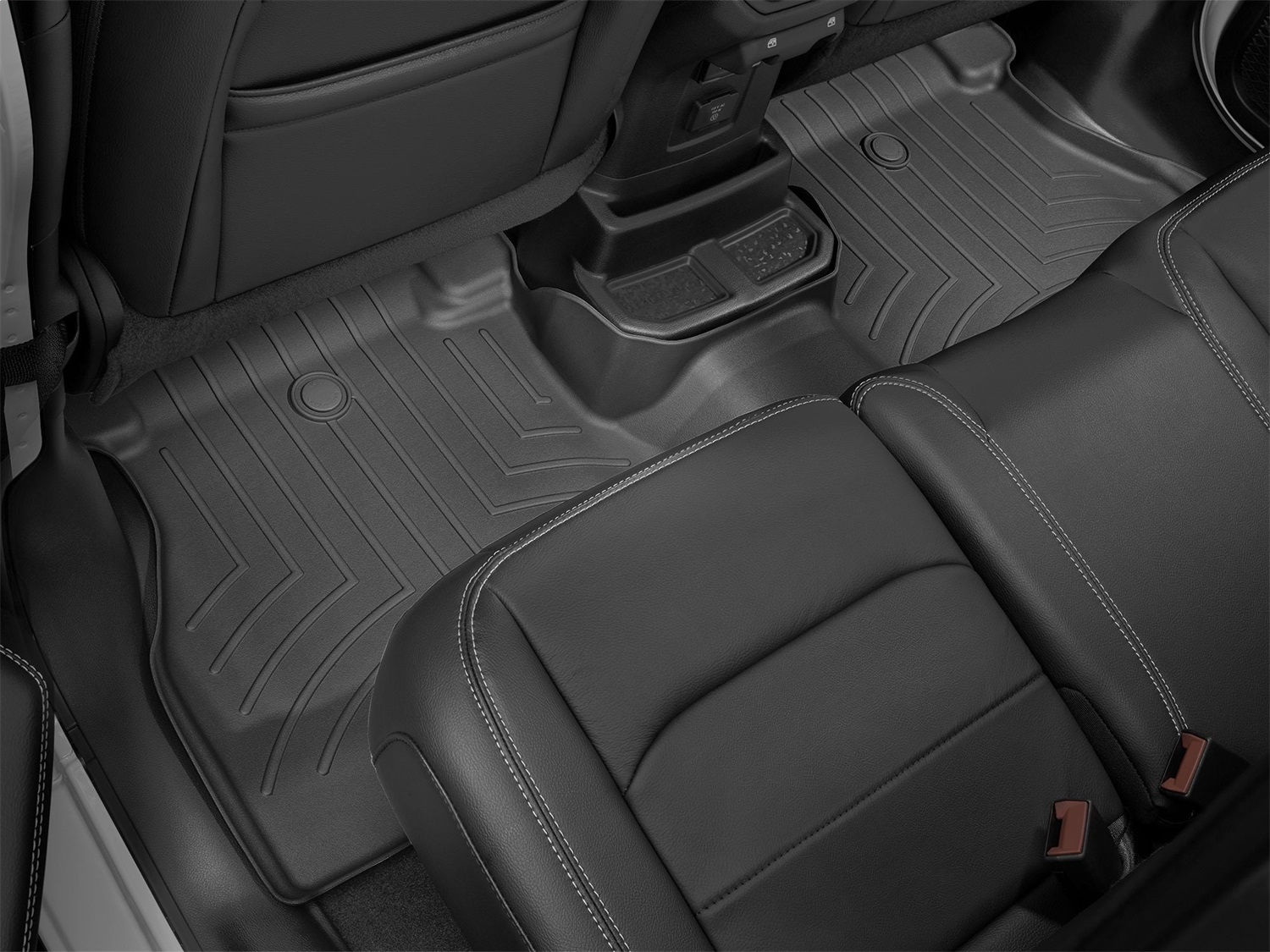 WeatherTech FloorLinerTM DigitalFit; Black; Rear 4413132 thumbnail 0
