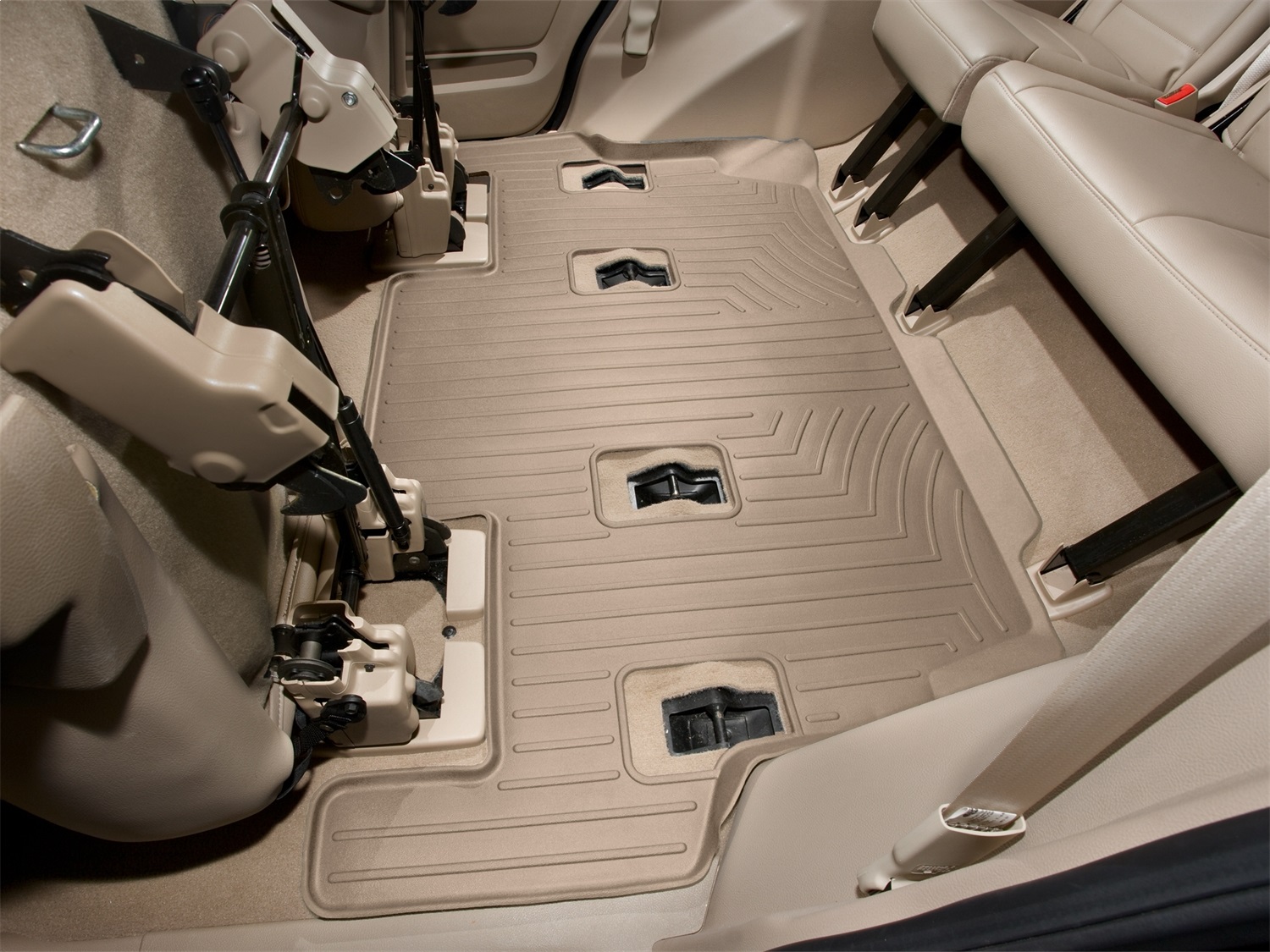 WeatherTech FloorLinerTM DigitalFit; Tan; Third Row 451076 thumbnail 0