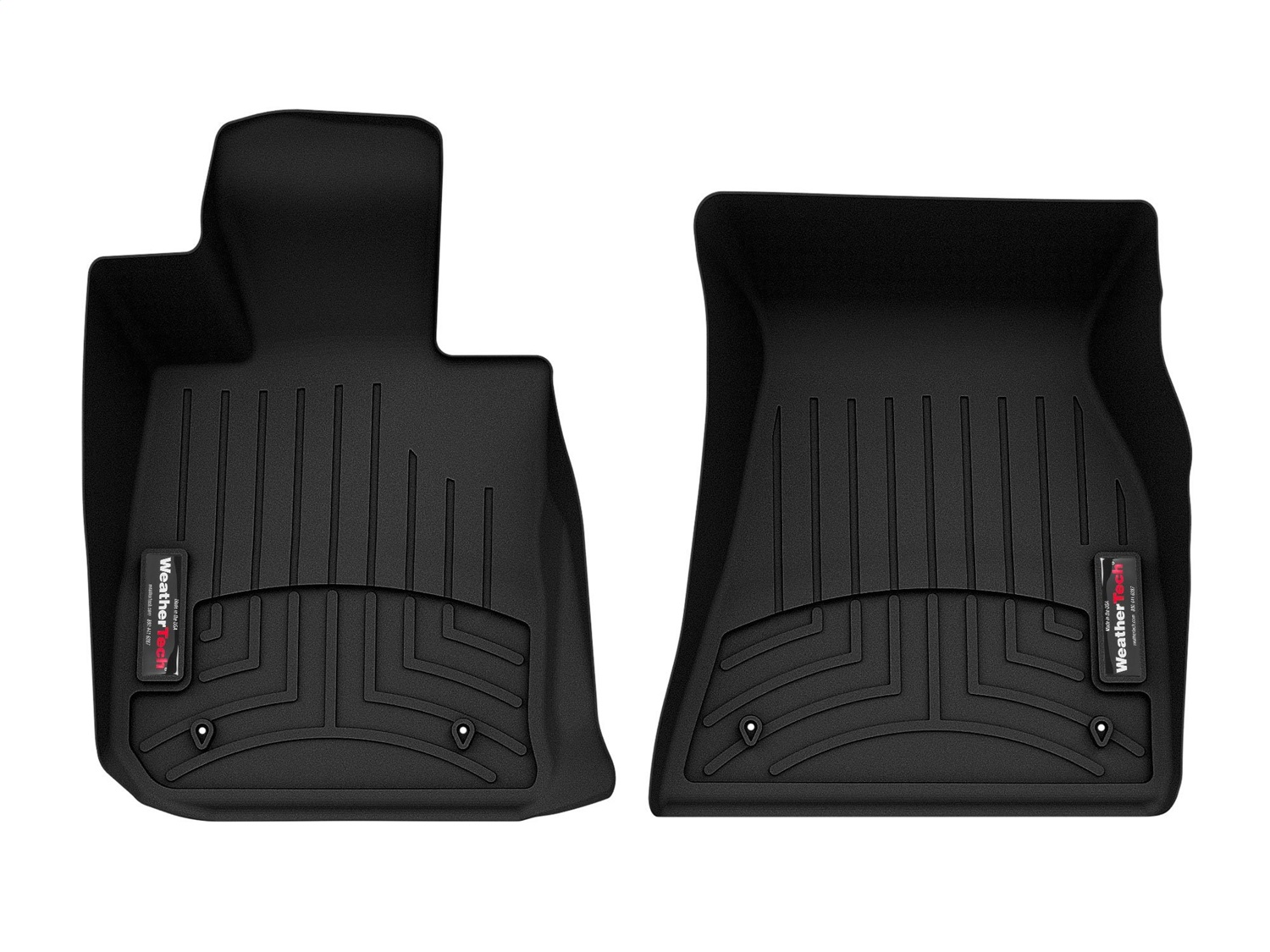 WeatherTech FloorLinerTM DigitalFit; Black; Front 4415301 thumbnail 0