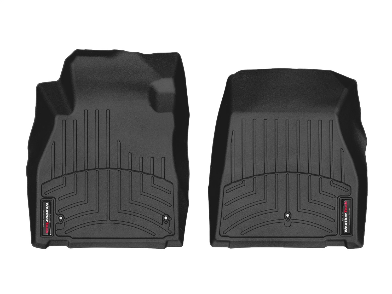 WeatherTech FloorLinerTM DigitalFit; Black; Front 4411911 thumbnail 1