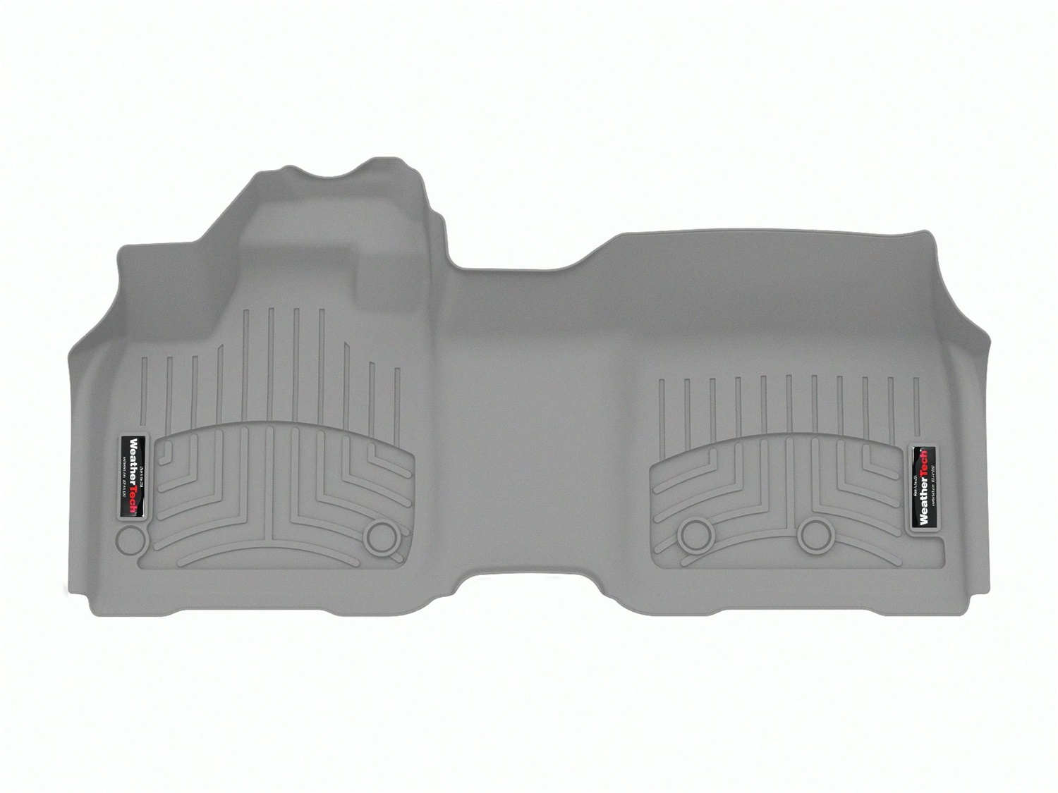 WeatherTech FloorLinerTM DigitalFit; Gray; Front; Over The Hump 4617911 thumbnail 0