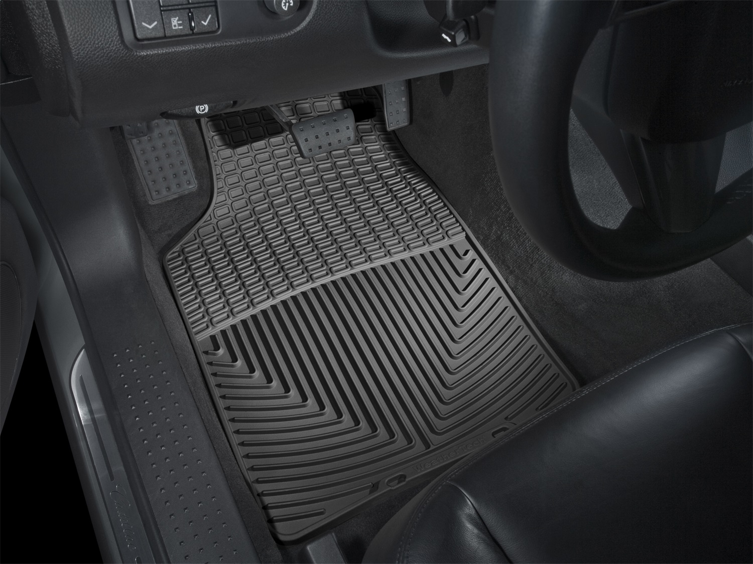 WeatherTech All Weather Floor Mats; Black; Front W47 thumbnail 1