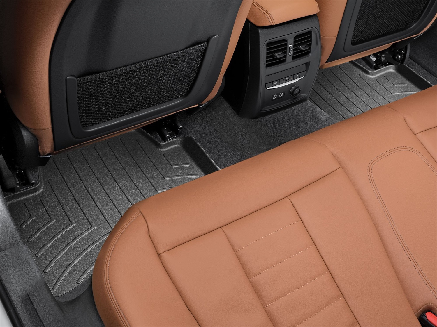 WeatherTech FloorLinerTM DigitalFit; Black; Rear; 2 Pieces 4415302 thumbnail 1