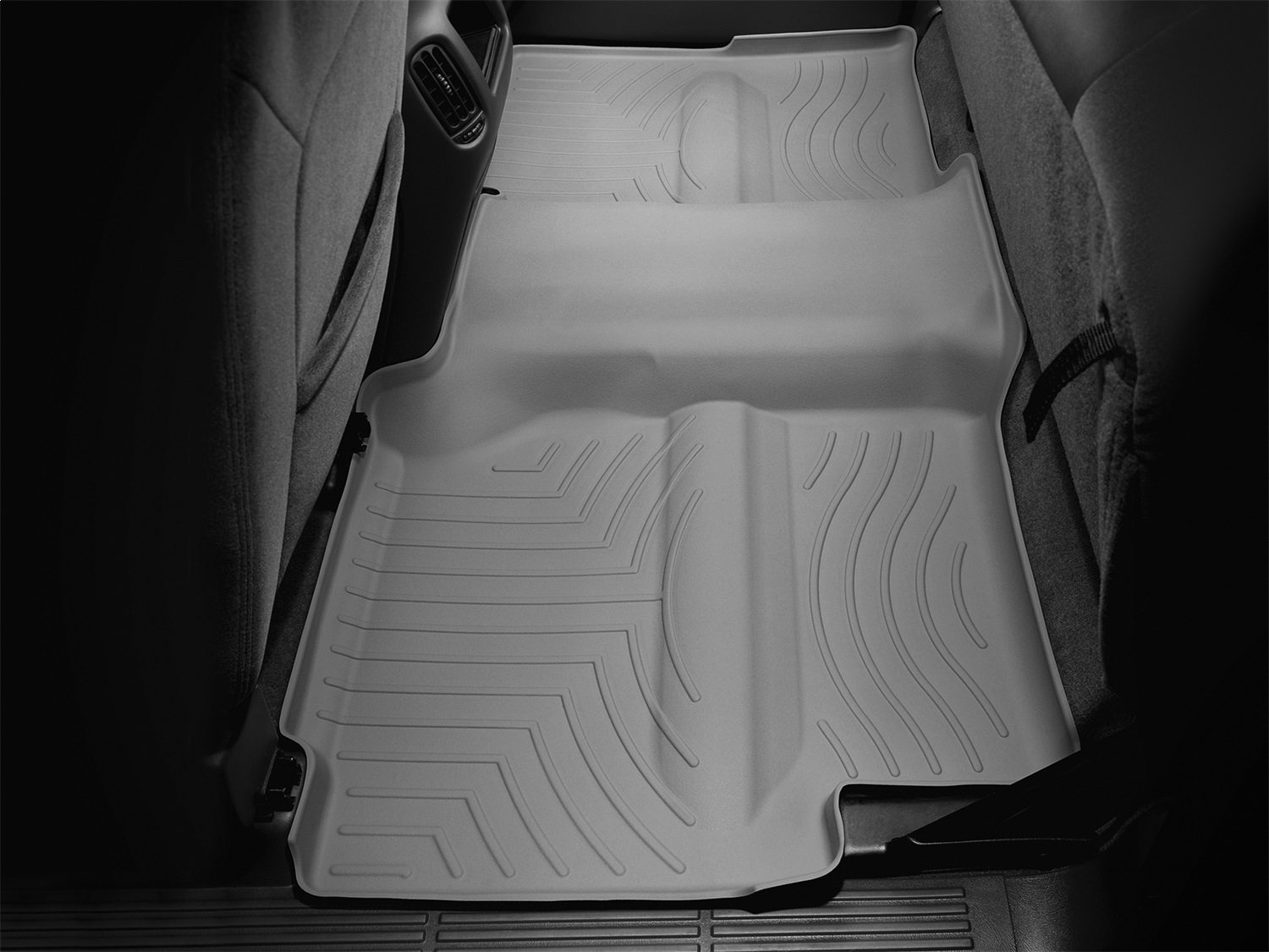 WeatherTech FloorLinerTM DigitalFit; Gray; Rear; Underseat Coverage 460622 thumbnail 0