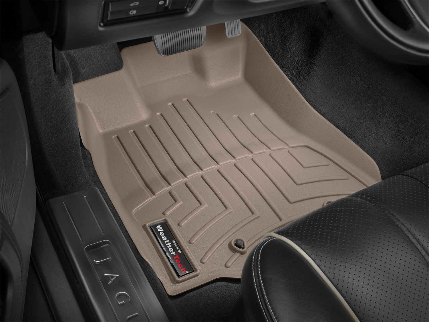 WeatherTech FloorLinerTM DigitalFit; Tan; Front 454471 thumbnail 1