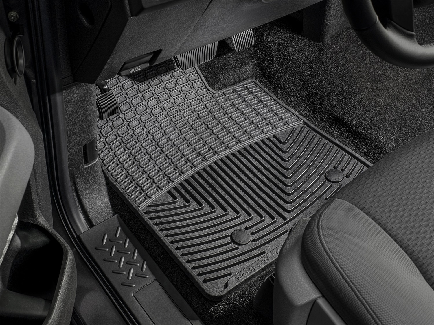 WeatherTech All Weather Floor Mats; Black; Front W239 thumbnail 0