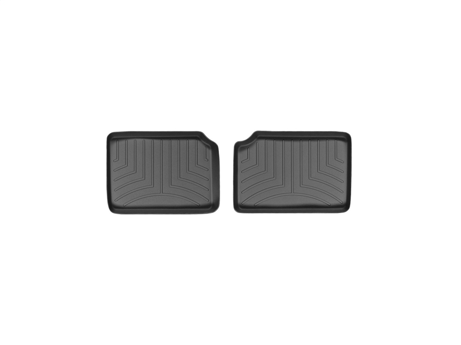 WeatherTech FloorLinerTM DigitalFit; Black; Rear; 2 Pieces 443552 thumbnail 1
