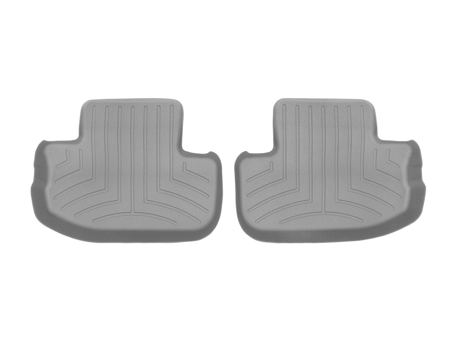 WeatherTech FloorLinerTM DigitalFit; Gray; Rear; 2 Piece 462672 thumbnail 0