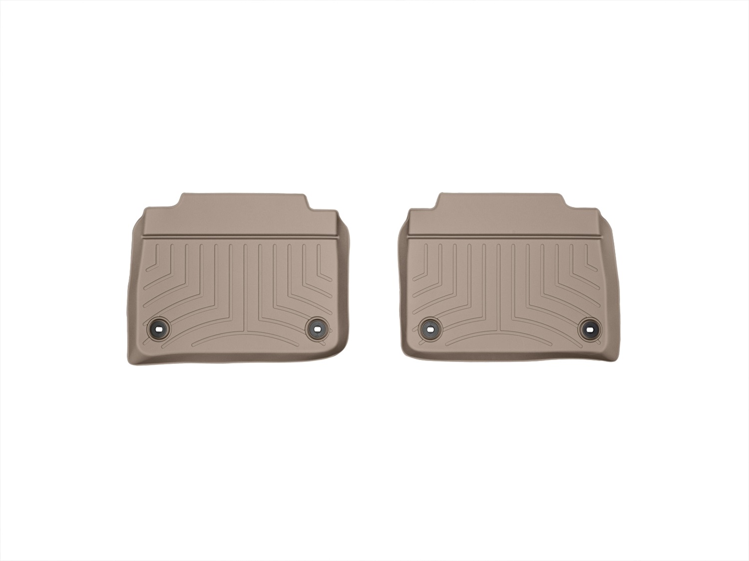 WeatherTech FloorLinerTM DigitalFit; Tan; Rear; 2 Piece 455142 thumbnail 1