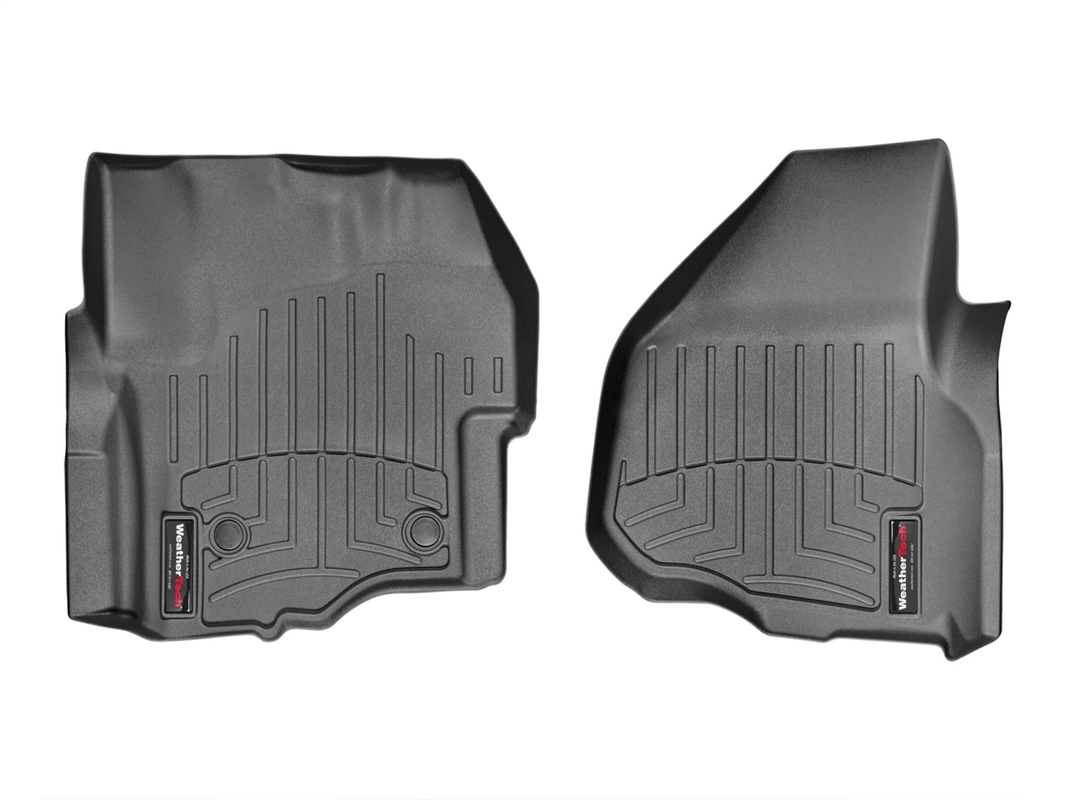 WeatherTech FloorLinerTM DigitalFit; Black; Front 445841 thumbnail 0