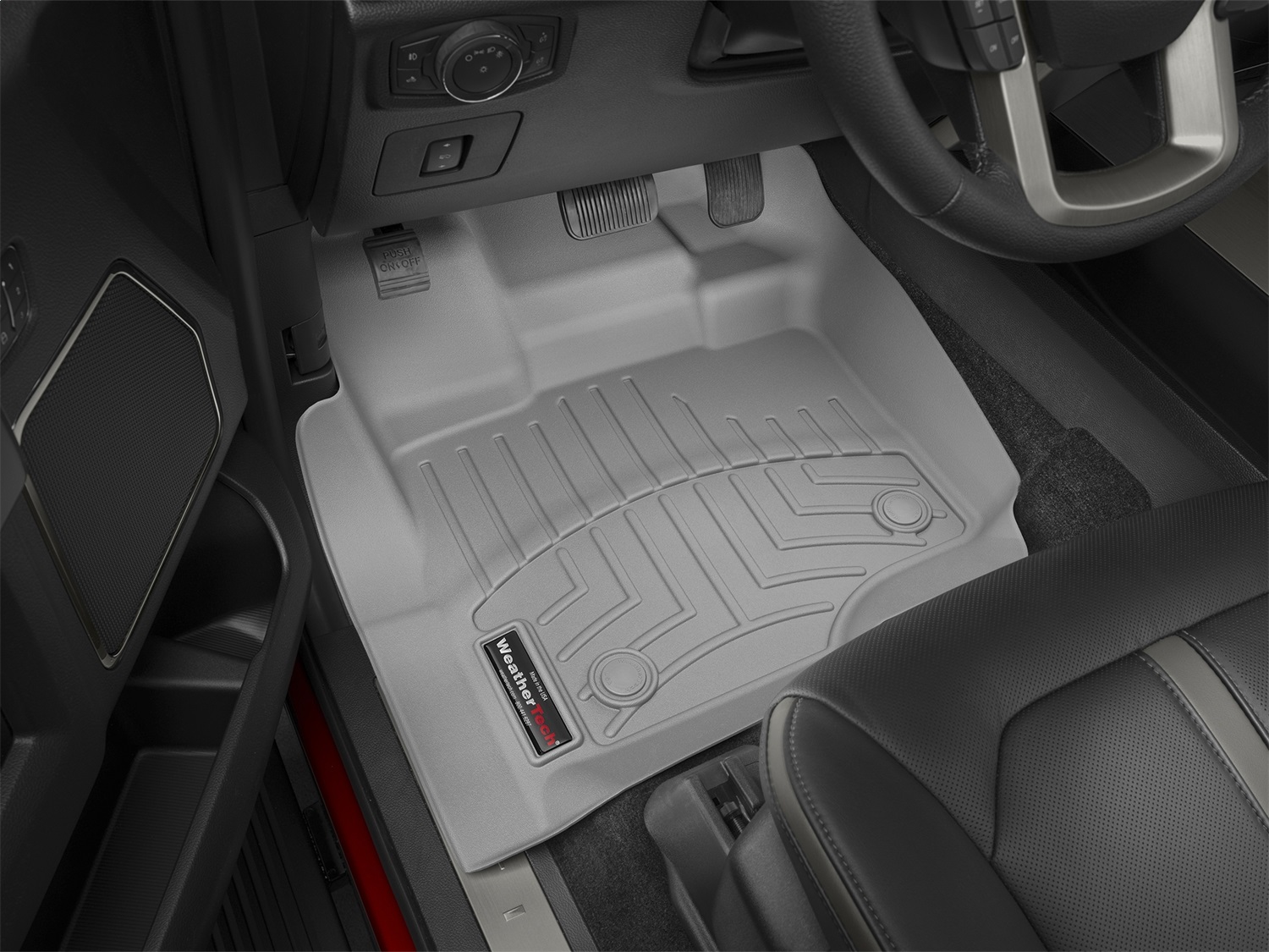 WeatherTech FloorLinerTM DigitalFit; Gray; Front 466971 thumbnail 0