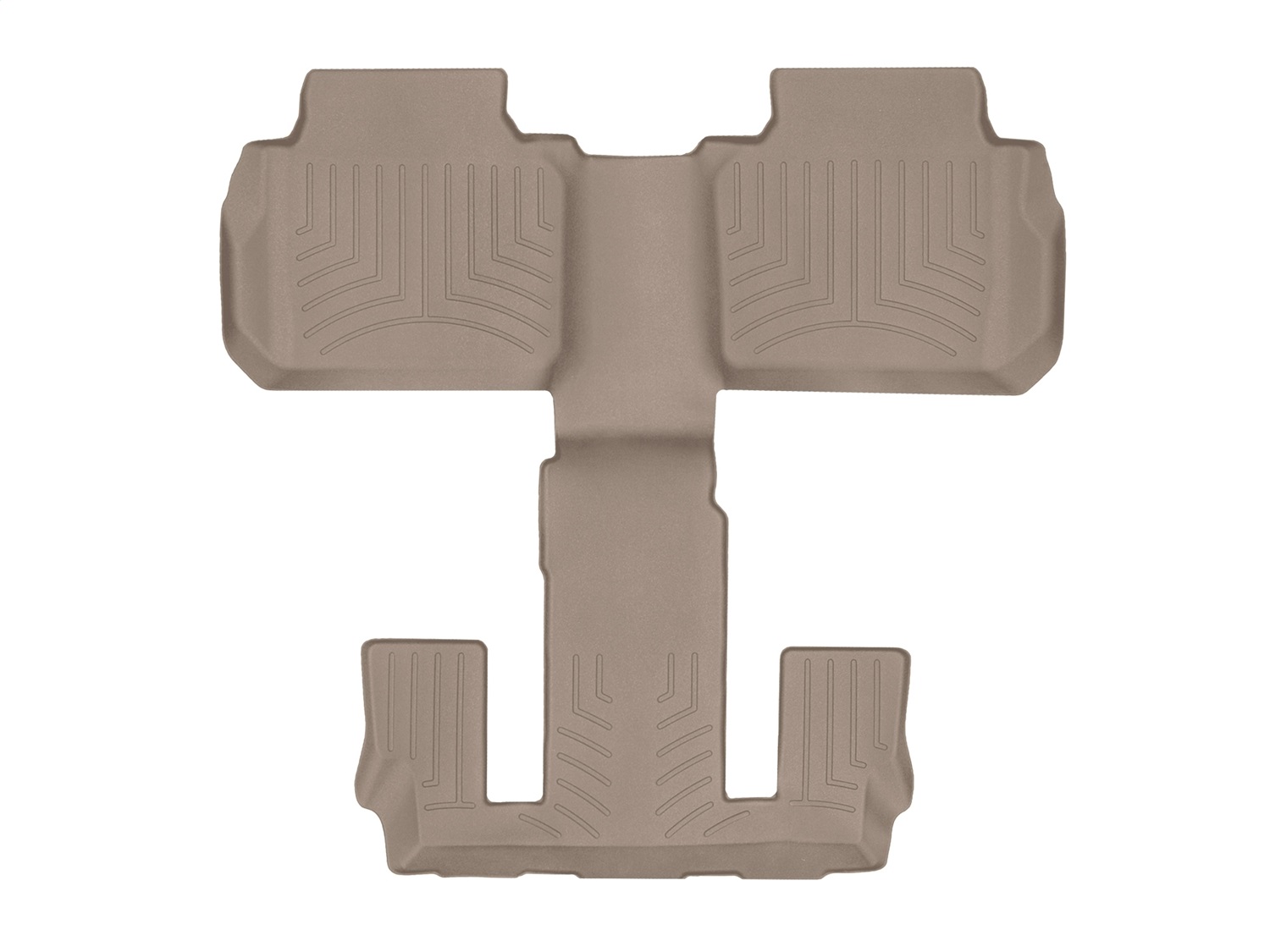 WeatherTech FloorLinerTM DigitalFit; Tan; Rear and Third Row; 1 Piece 4510803 thumbnail 0