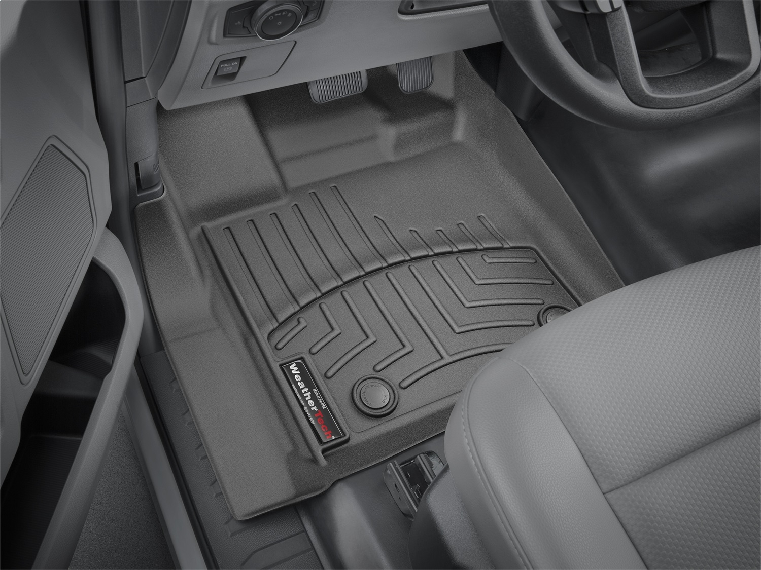 WeatherTech FloorLinerTM DigitalFit; Black; Front 449521V thumbnail 1