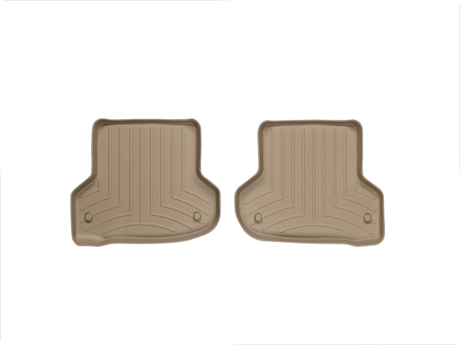WeatherTech FloorLinerTM DigitalFit; Tan; Rear; 2 Piece 452182 thumbnail 1