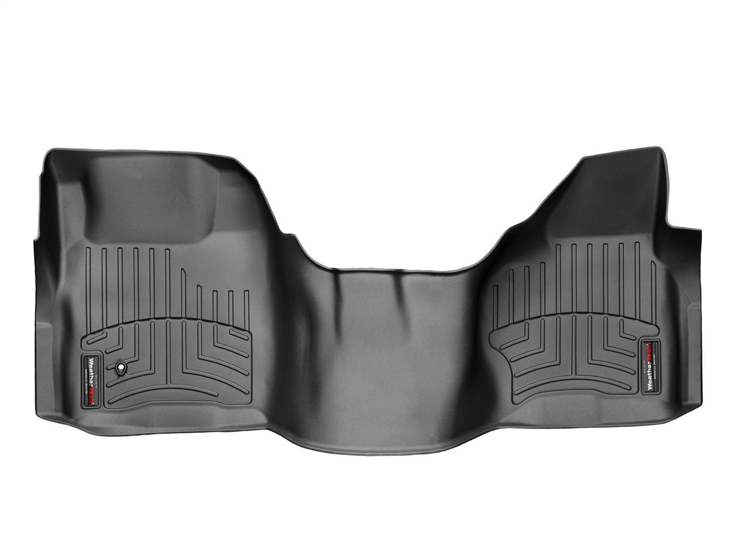 WeatherTech FloorLinerTM DigitalFit; Black; Front; Over The Hump 442931 thumbnail 0