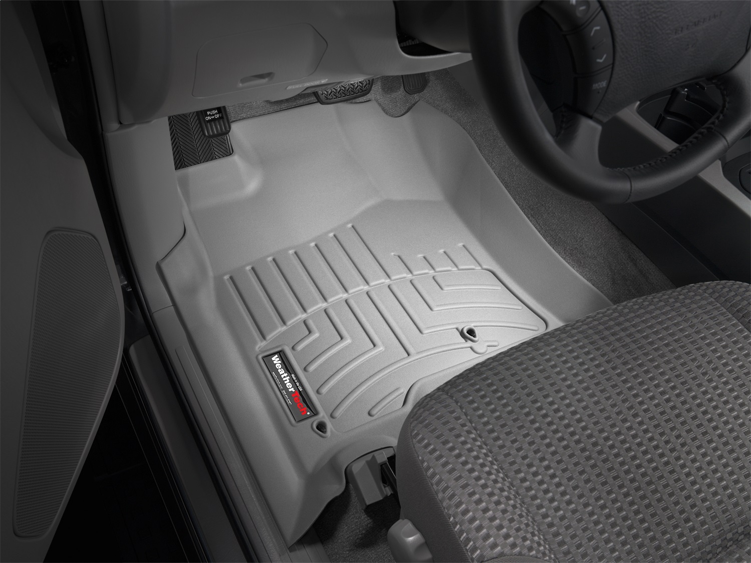WeatherTech FloorLinerTM DigitalFit; Gray; Front 460111 thumbnail 1