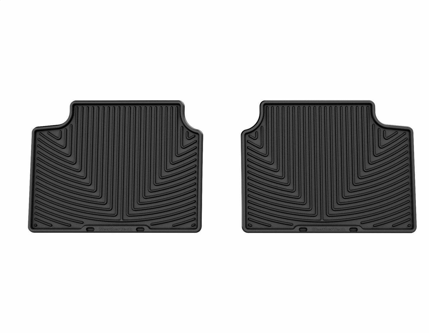WeatherTech All Weather Floor Mats; Black; Rear W707 thumbnail 0