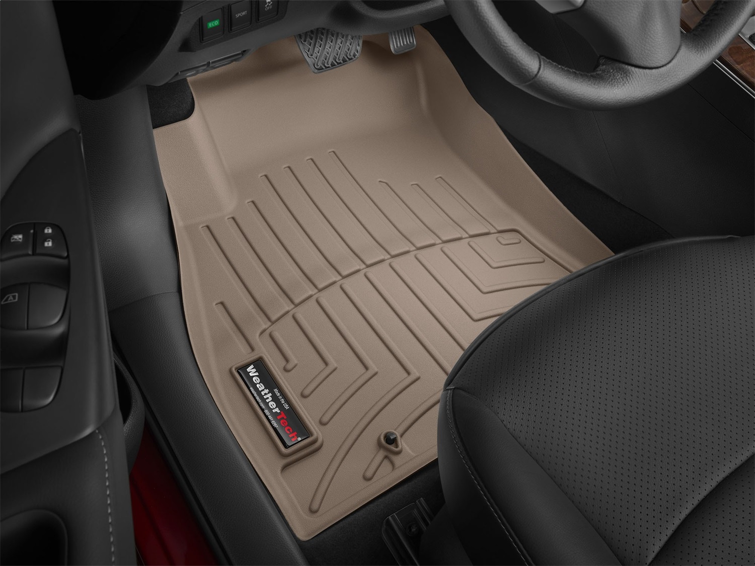 WeatherTech FloorLinerTM DigitalFit; Tan; Front 456681 thumbnail 2