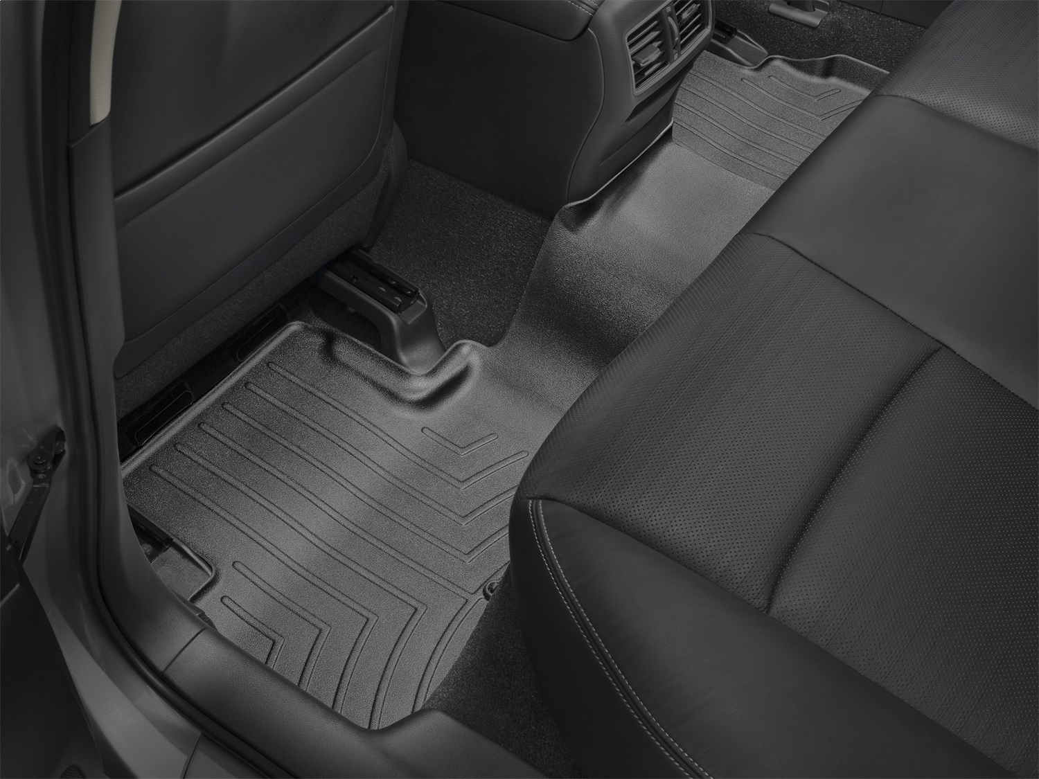 WeatherTech FloorLinerTM DigitalFit; Black; Rear 445862 thumbnail 0
