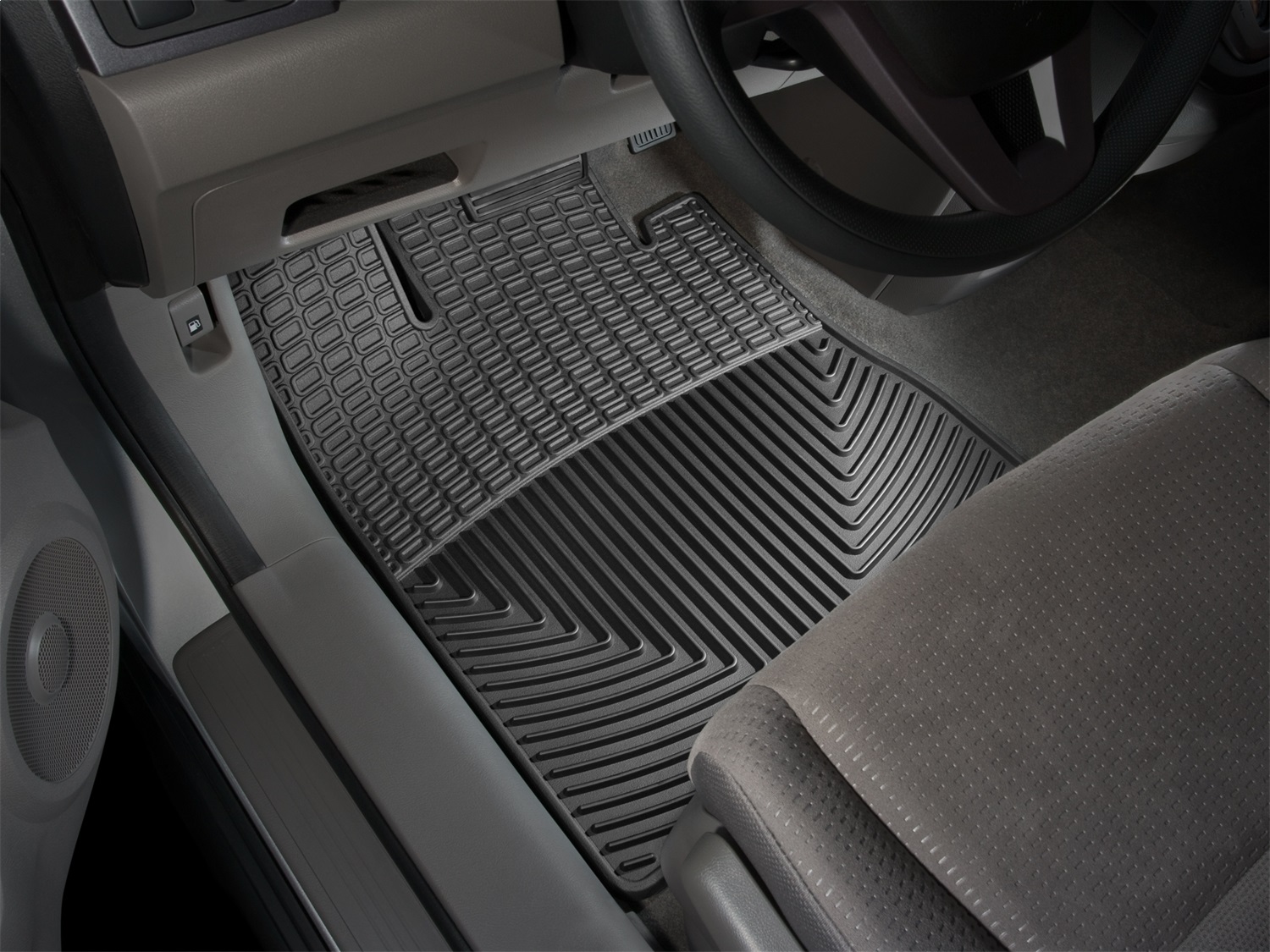 WeatherTech All Weather Floor Mats; Black; Front W36 thumbnail 0