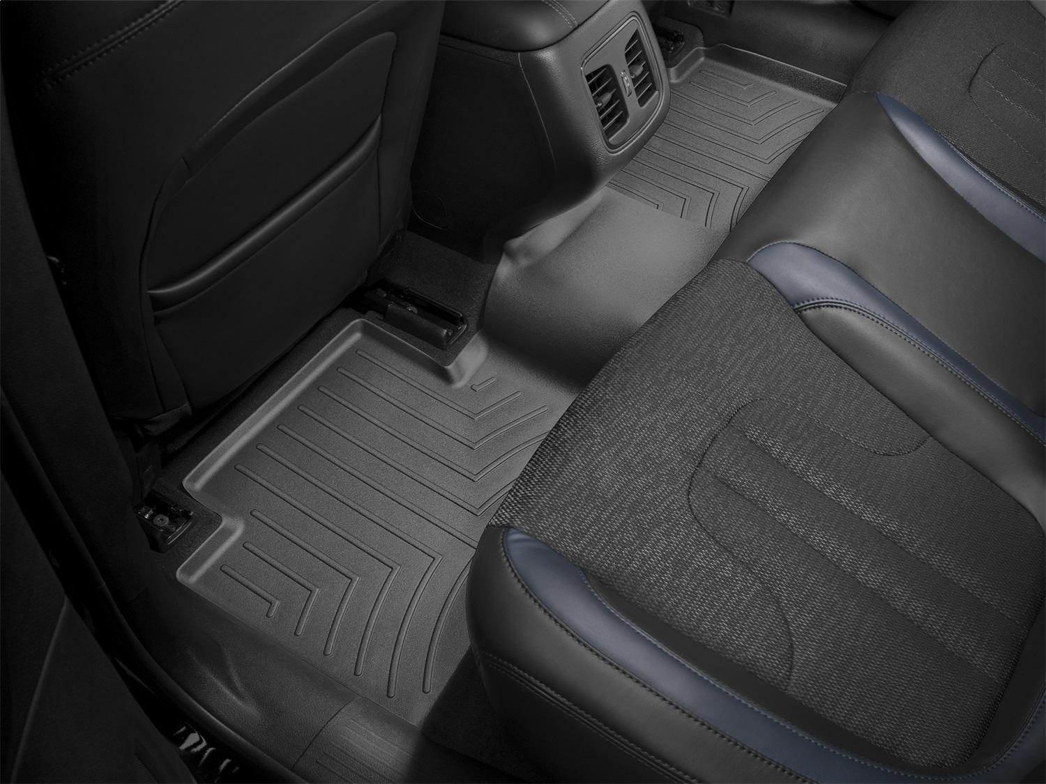 WeatherTech FloorLinerTM DigitalFit; Black; Rear 446892 thumbnail 0