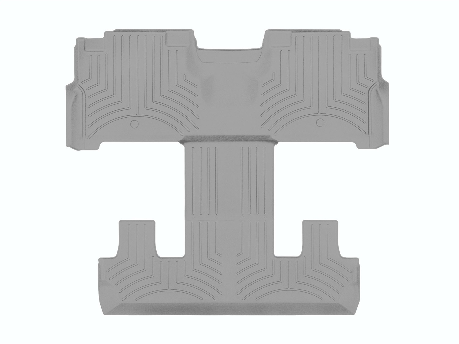 WeatherTech FloorLinerTM HP; Gray; Rear and Third Row 4612954IM thumbnail 0