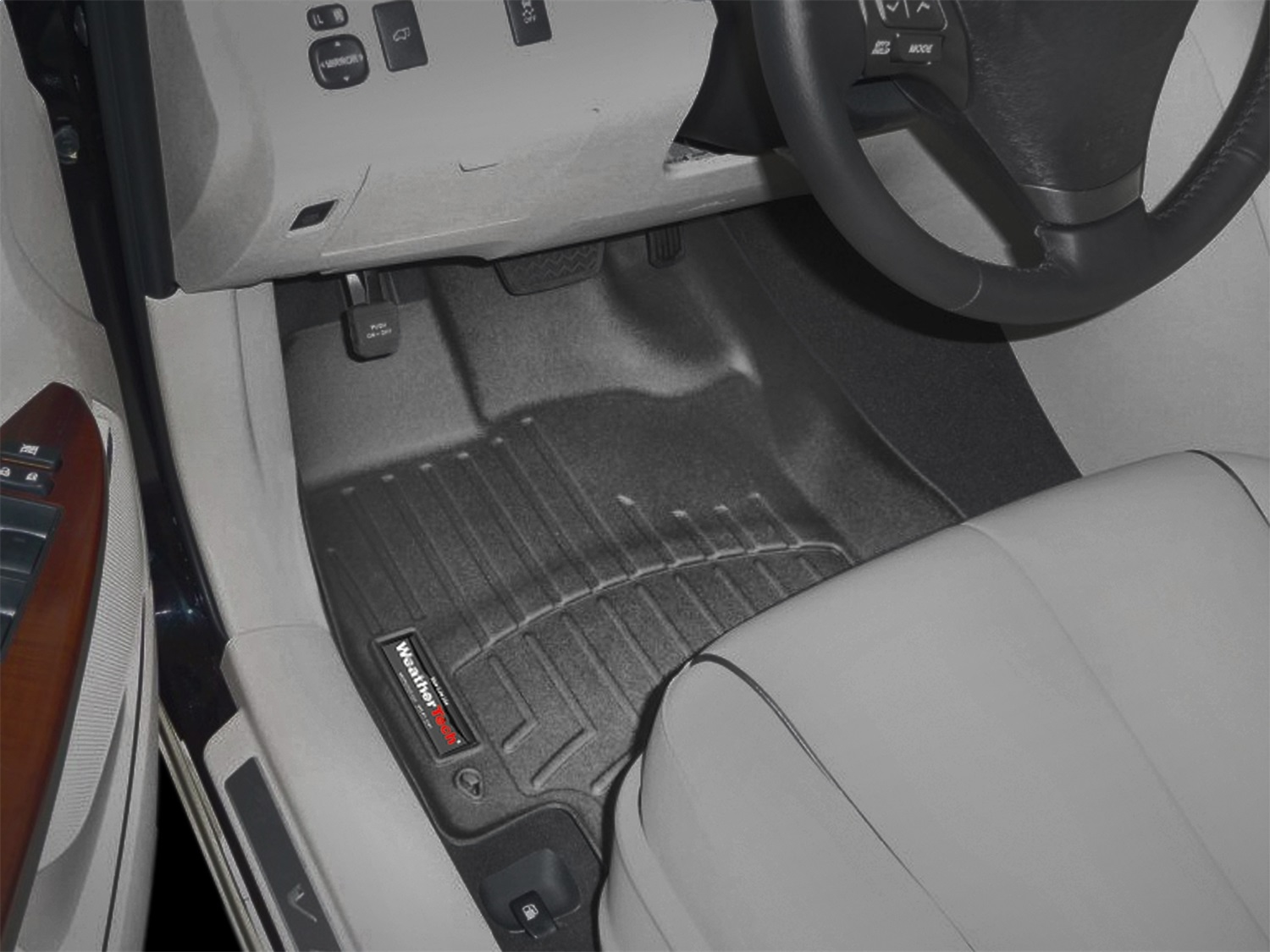 WeatherTech FloorLinerTM DigitalFit; Black; Front 441831 thumbnail 1
