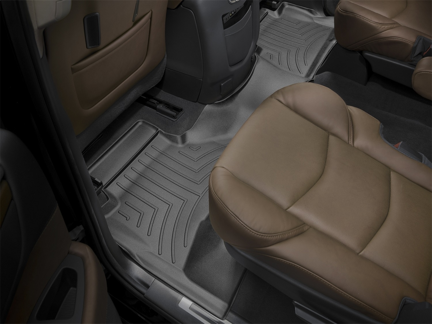 WeatherTech FloorLinerTM DigitalFit; Black; Rear 446942 thumbnail 0