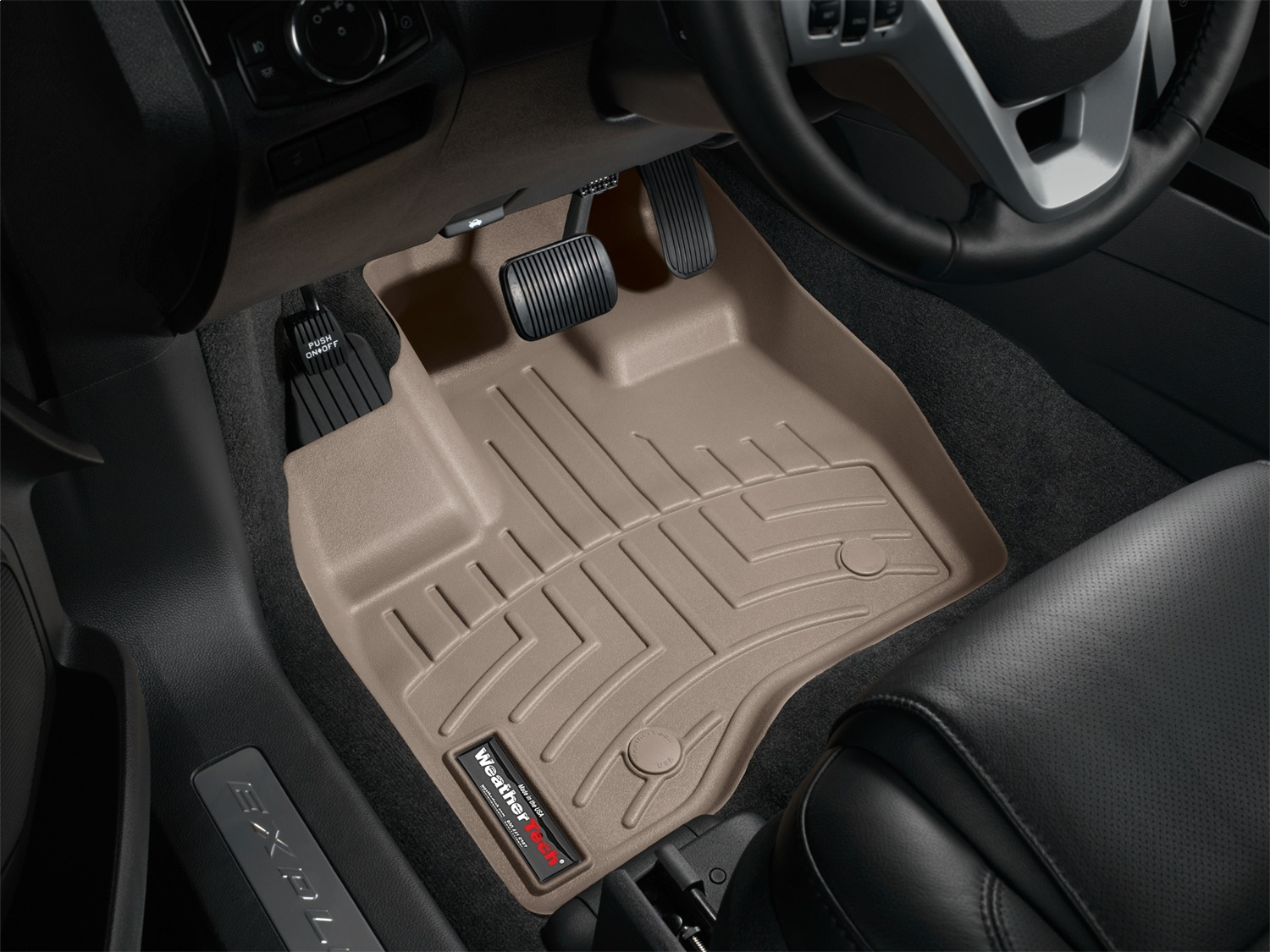 WeatherTech FloorLinerTM DigitalFit; Tan; Front 453591 thumbnail 1