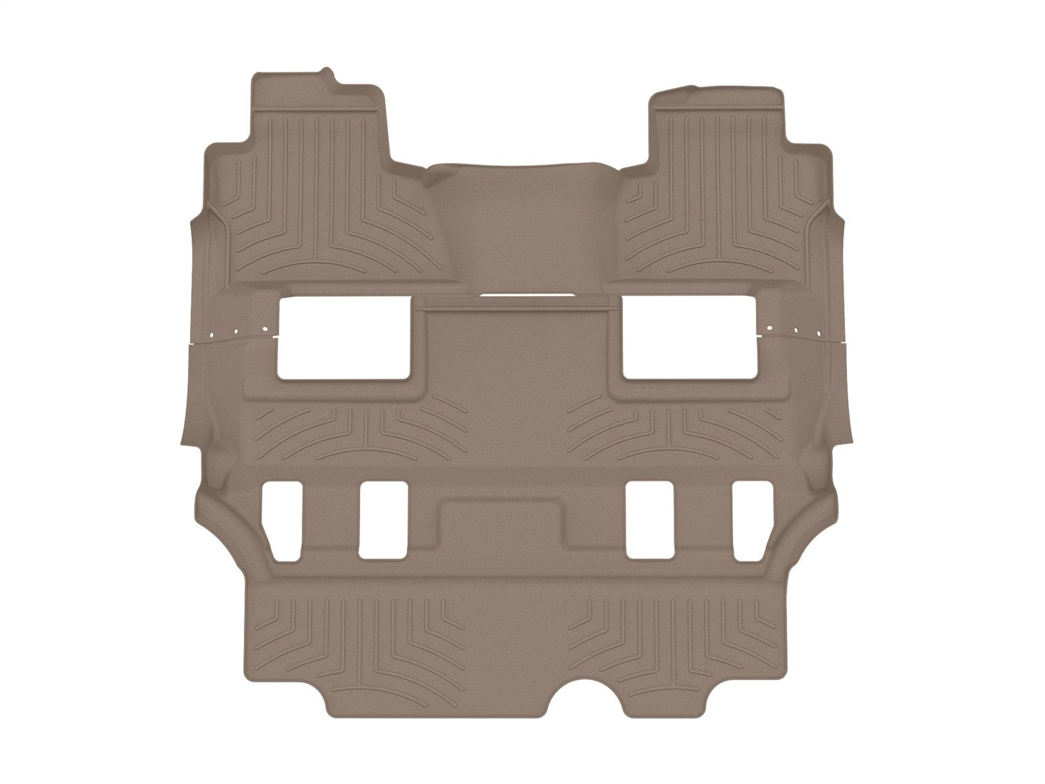 WeatherTech FloorLinerTM HP; Tan; Rear and Third Row 456070IM thumbnail 0
