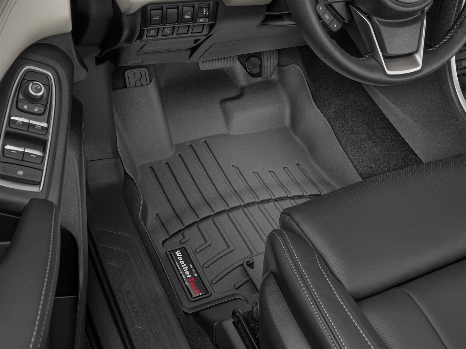 WeatherTech FloorLinerTM DigitalFit; Black; Front 4414751 thumbnail 1