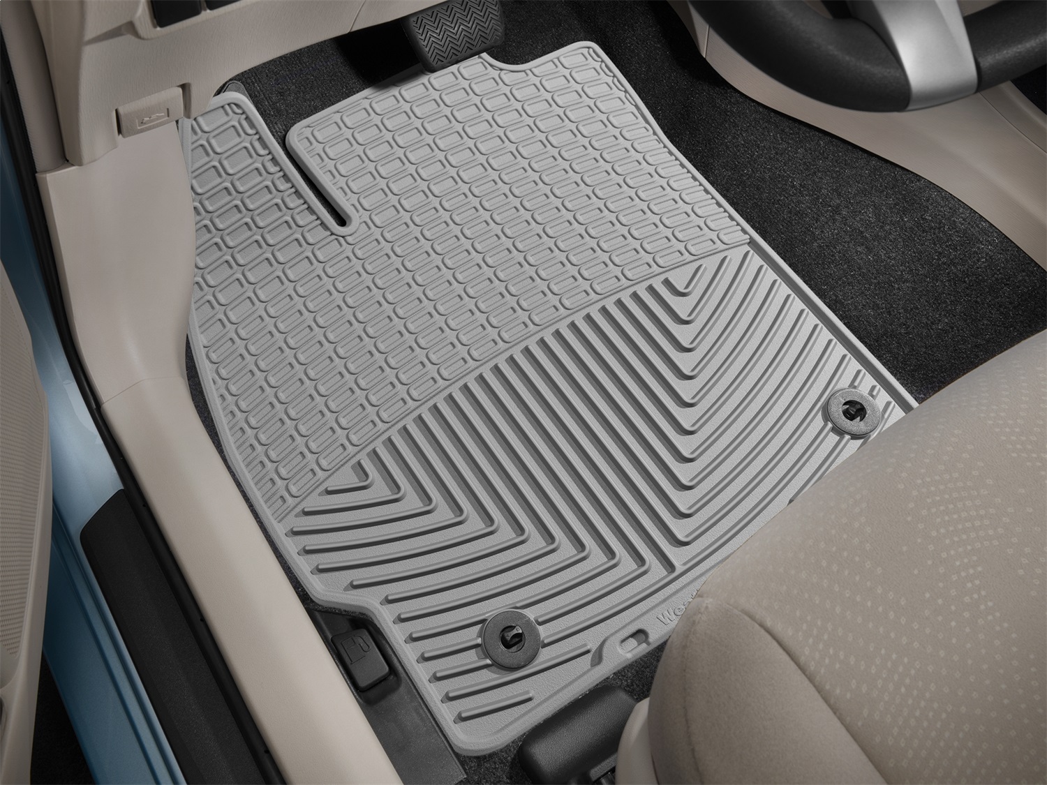 WeatherTech All Weather Floor Mats; Gray; Front W271GR thumbnail 0