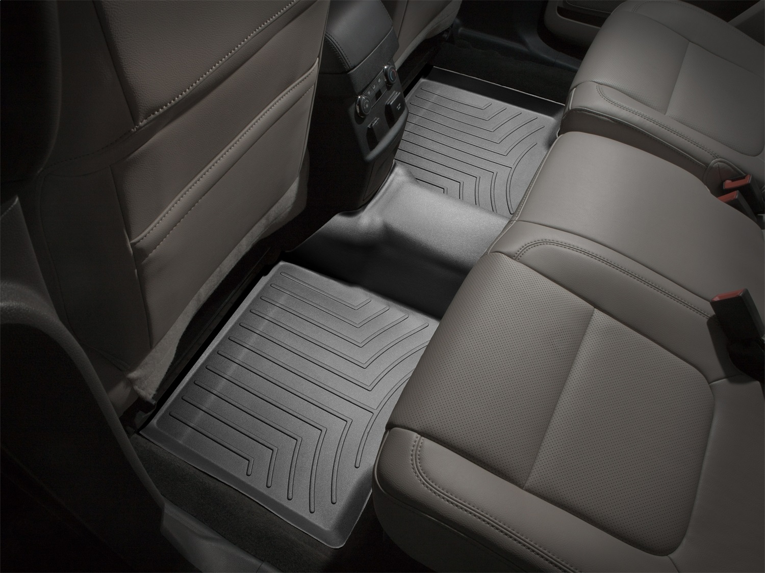 WeatherTech FloorLinerTM DigitalFit; Black; Rear 443592 thumbnail 0