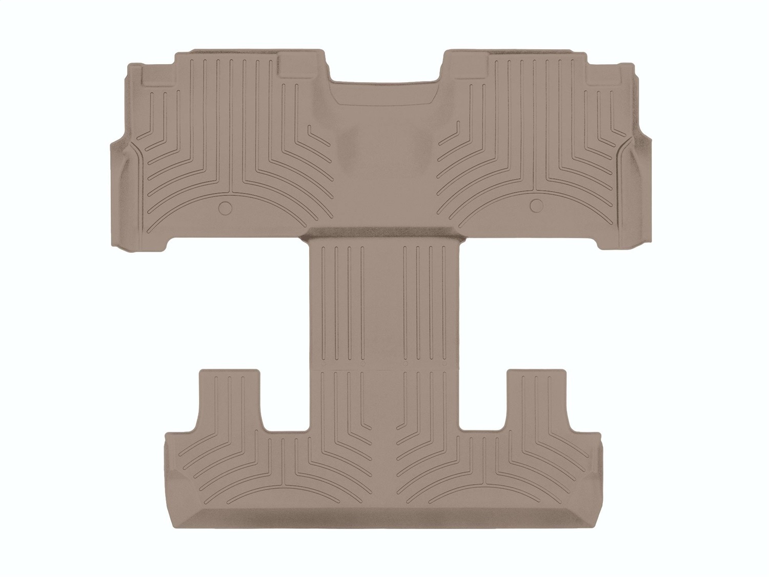 WeatherTech FloorLinerTM HP; Tan; Rear and Third Row 4512954IM thumbnail 0