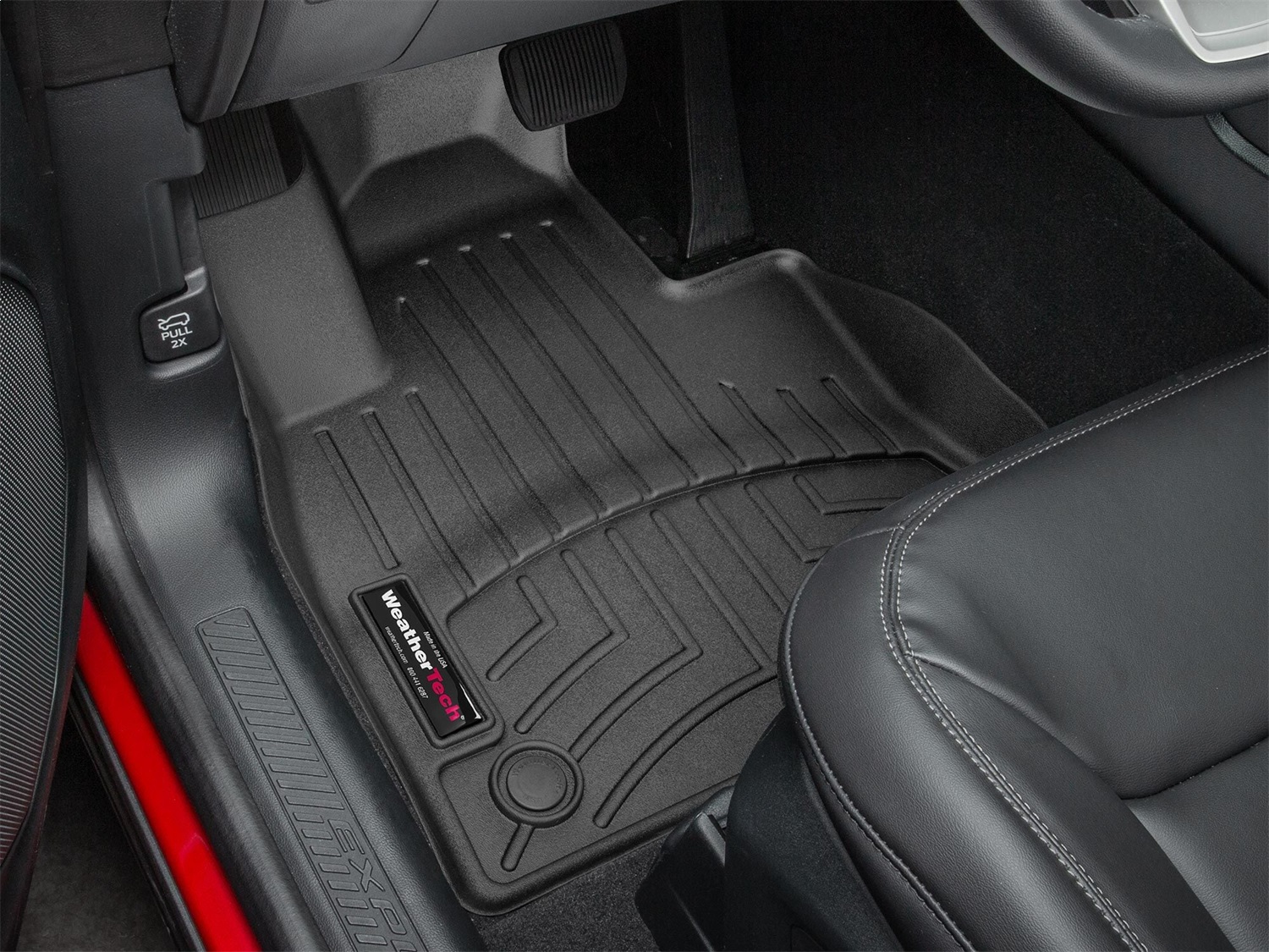 WeatherTech FloorLinerTM DigitalFit; Black; Front 4417161 thumbnail 1