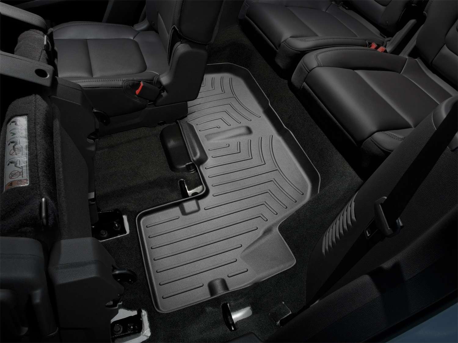 WeatherTech FloorLinerTM DigitalFit; Black; Third Row 443593 thumbnail 1