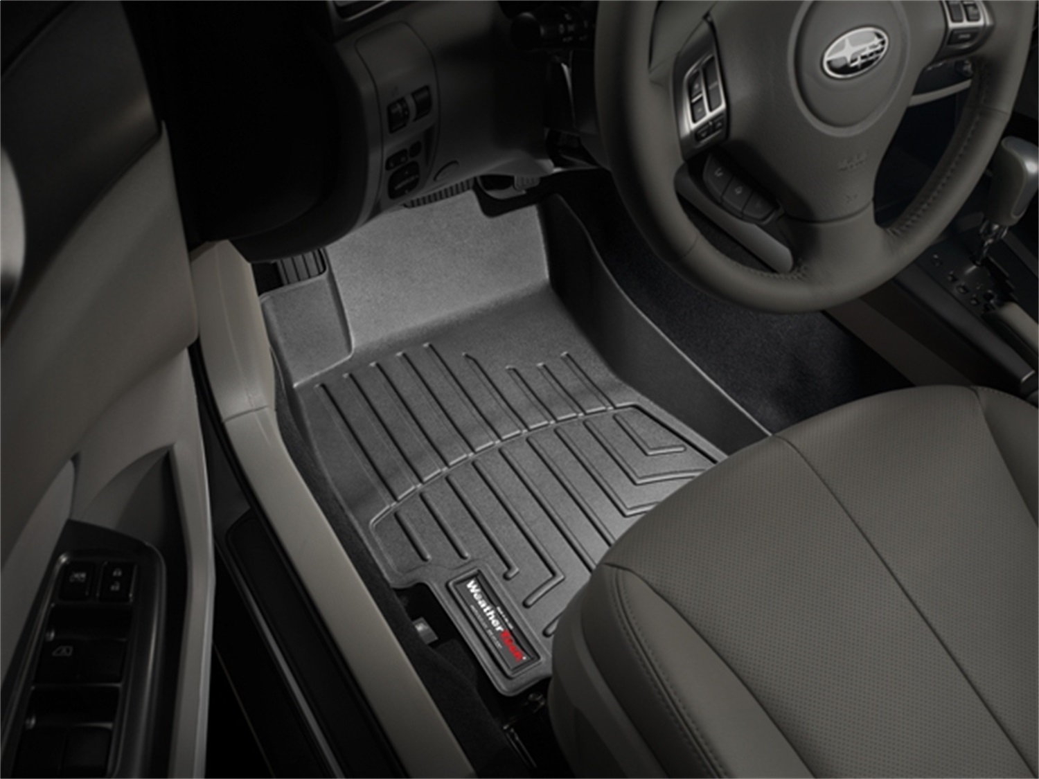 WeatherTech FloorLinerTM DigitalFit; Black; Front 441881 thumbnail 1