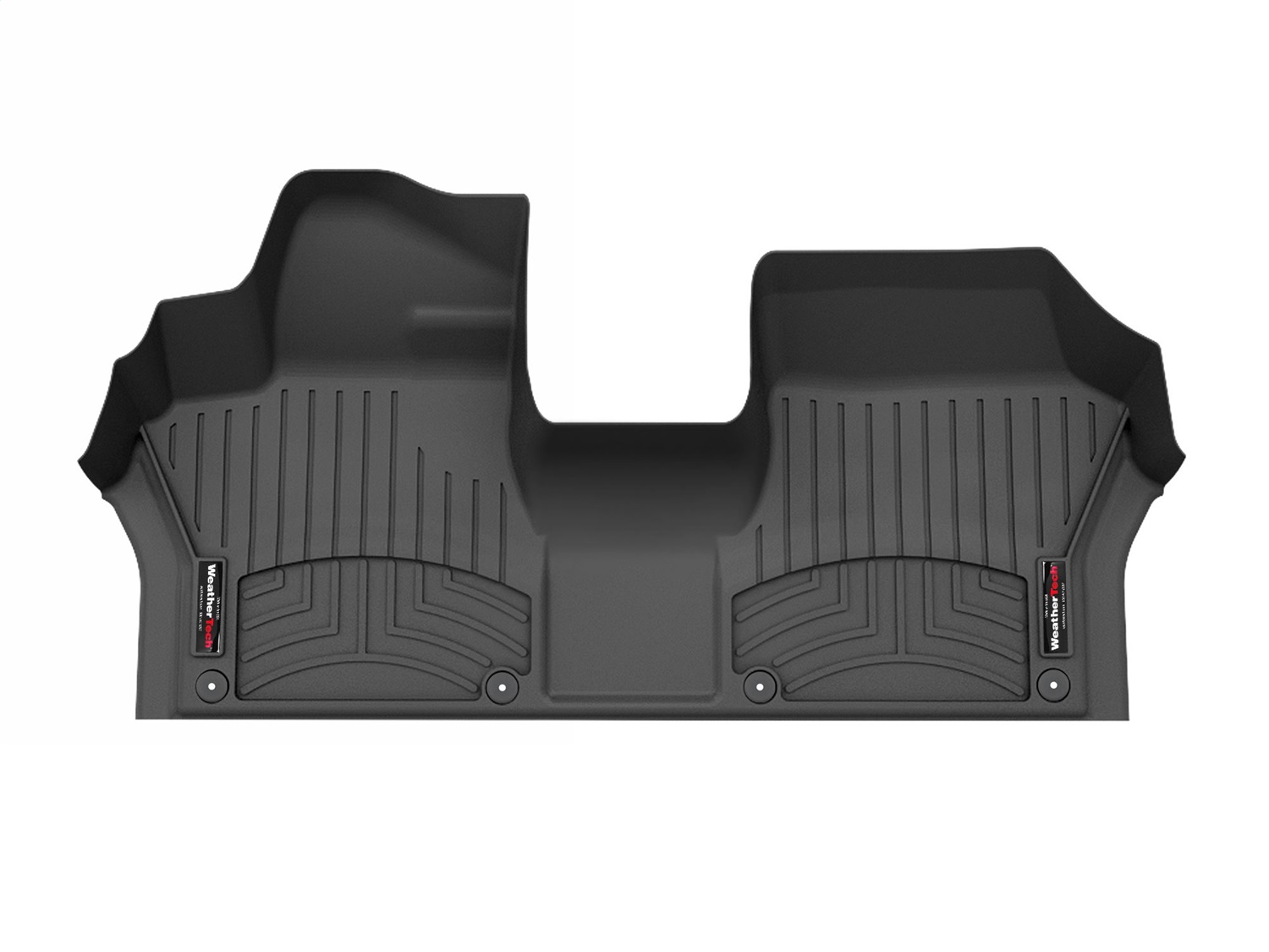 WeatherTech FloorLinerTM DigitalFit; Black; Front; Over The Hump 4418241 thumbnail 0