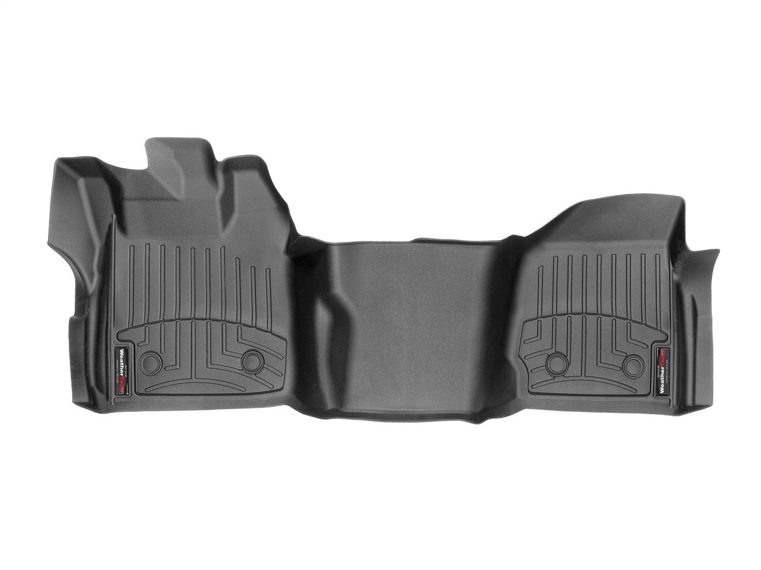 WeatherTech FloorLinerTM DigitalFit; Black; Front; Over The Hump 449571V thumbnail 1