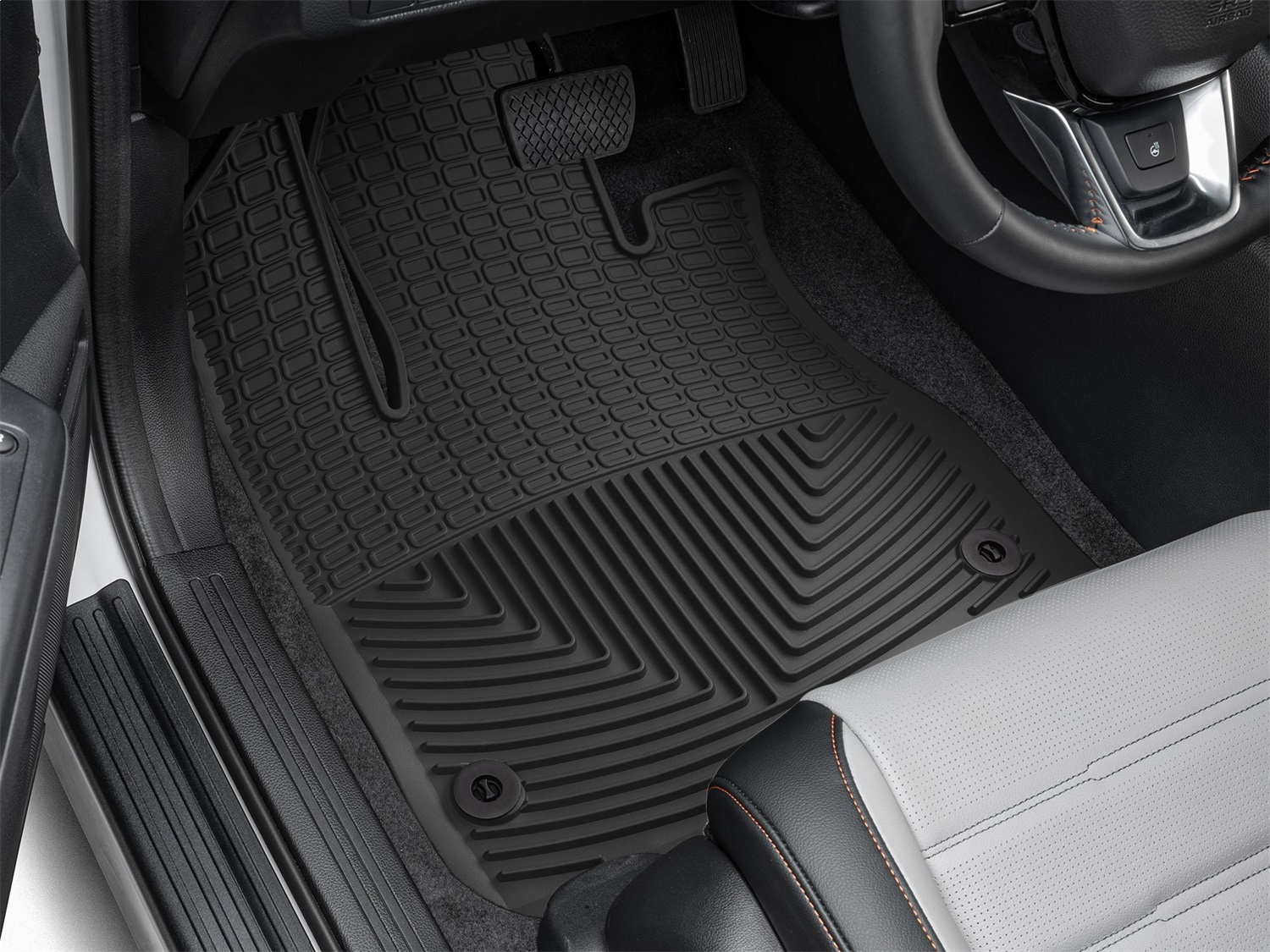 WeatherTech All Weather Floor Mats; Black; Front W649 thumbnail 1