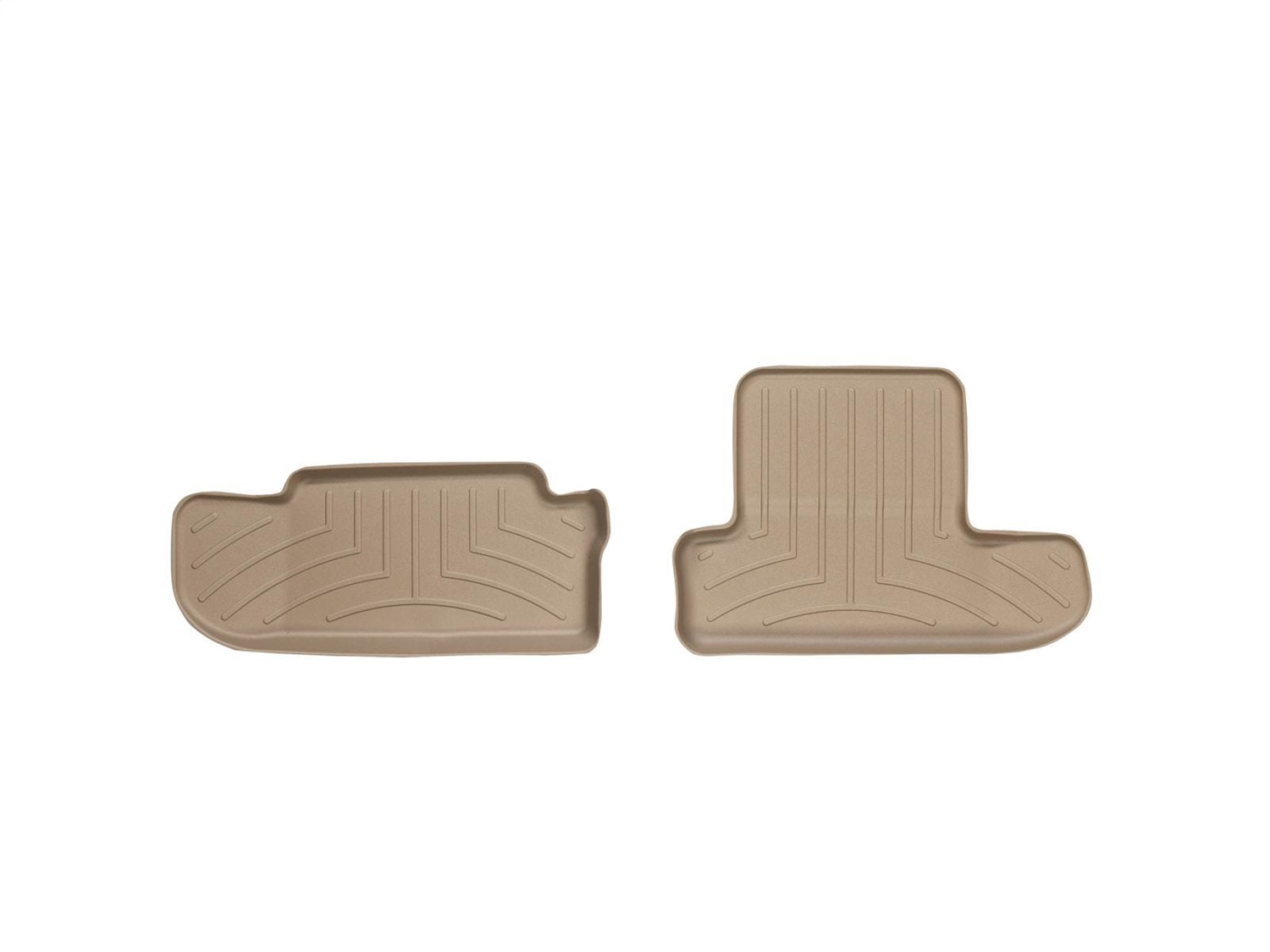 WeatherTech FloorLinerTM DigitalFit; Tan; Rear; 2 Piece 452222 thumbnail 0