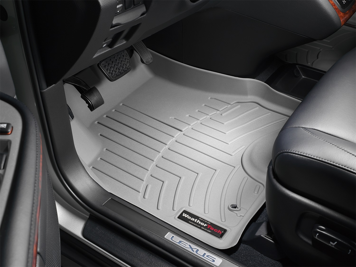 WeatherTech FloorLinerTM DigitalFit; Gray; Front 460141 thumbnail 1