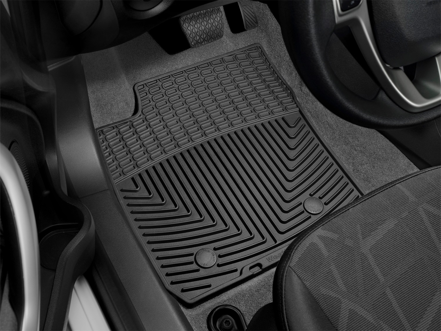 WeatherTech All Weather Floor Mats; Black; Front W240 thumbnail 0