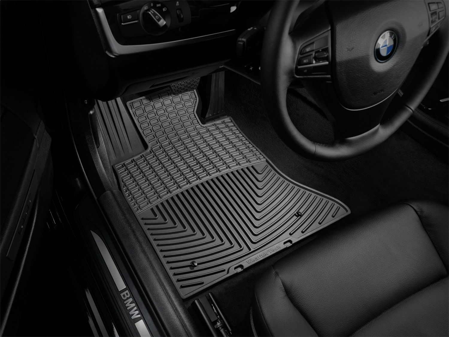WeatherTech All Weather Floor Mats; Black; Front W204 thumbnail 0