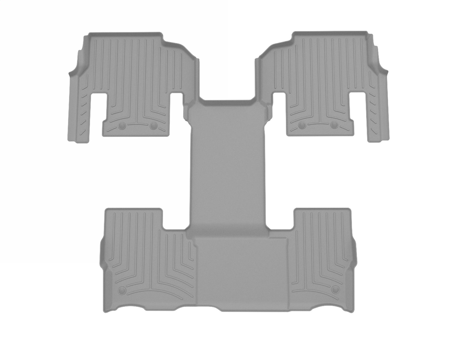 WeatherTech FloorLinerTM HP; Grey; Rear and Third Row 4617044IM thumbnail 0