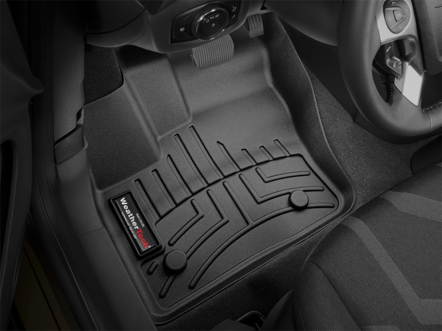 WeatherTech FloorLinerTM DigitalFit; Black; Front 445991 thumbnail 0